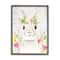Stupell Industries Rustic Easter Bunny Flower Crown Spring Bouquet Framed Giclee Art